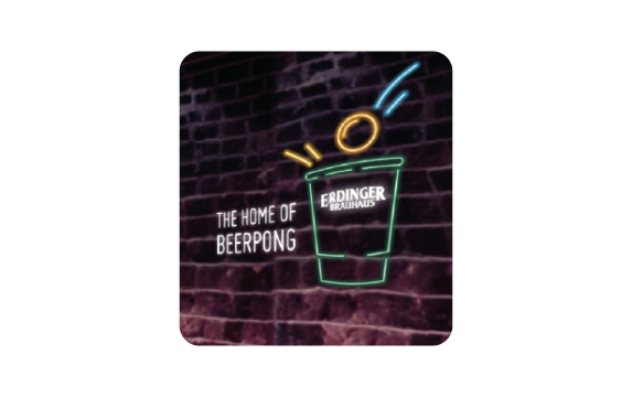 Brauhaus Beerpong LED Schild